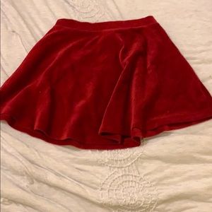 forever 21 velvet skater skirt
